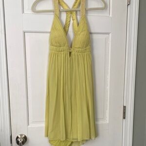 Cache Elegant Yellow/Green Women's Party Dress